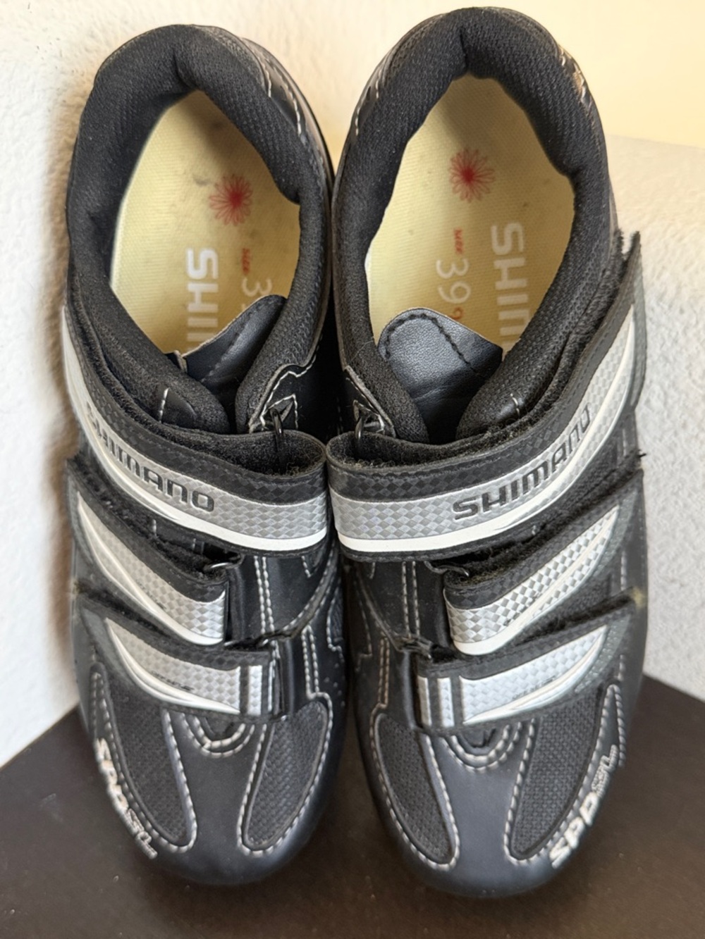 Shimano Black Cycling Shoes with Cream Insole